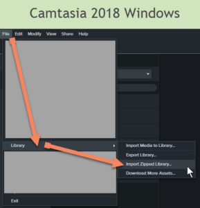 Camtasia 2018 Windows Import Zipped Library